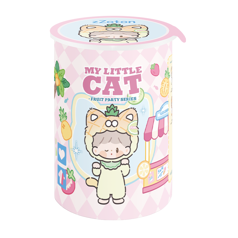 FINDING UNICORN ✖ zZoton - My Little Cat . Fruit Party Series Blind Box (4 Pcs/Whole Set)