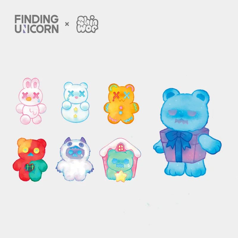 FINDING UNICORN ✖ ShinWoo - The Cold Hug Series Plush Blind Box (6 Pcs/Whole Set)