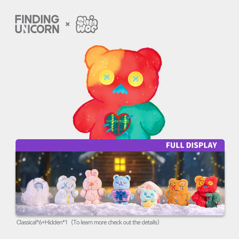 FINDING UNICORN ✖ ShinWoo - The Cold Hug Series Plush Blind Box (6 Pcs/Whole Set)