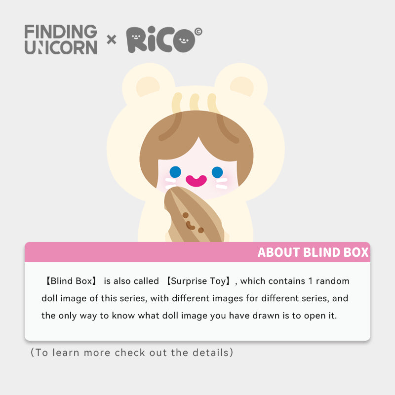 FINDING UNICORN ✖ CELL RiCO - Happy Fluffy Series Plush Blind Box (6 Pcs/Whole Set)