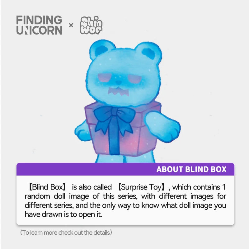 FINDING UNICORN ✖ ShinWoo - The Cold Hug Series Plush Blind Box (6 Pcs/Whole Set)