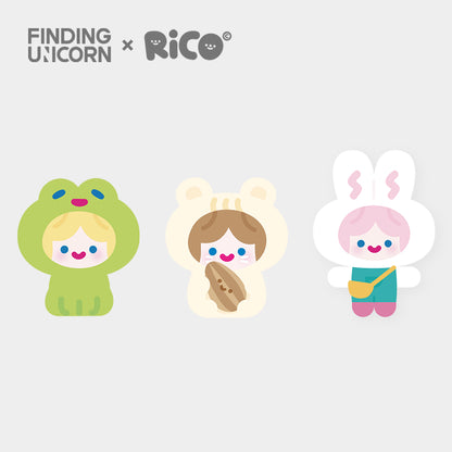 FINDING UNICORN ✖ CELL RiCO - Happy Fluffy Series Plush Blind Box (6 Pcs/Whole Set)
