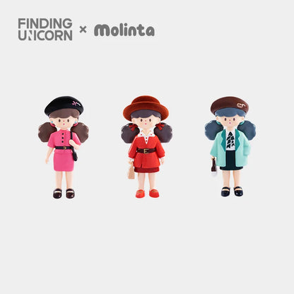 FINDING UNICORN ✖ Molinta - Retro Girls Series Blind Box (9 Pcs/Whole Set)