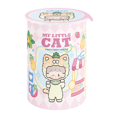 Finding Unicorn ✖ zZoton - My Little Cat. Fruit Party Series Blind Box (4 stuks/hele set) 