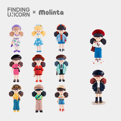 FINDING UNICORN ✖ Molinta - Retro Girls Series Blind Box (9 Pcs/Whole Set)